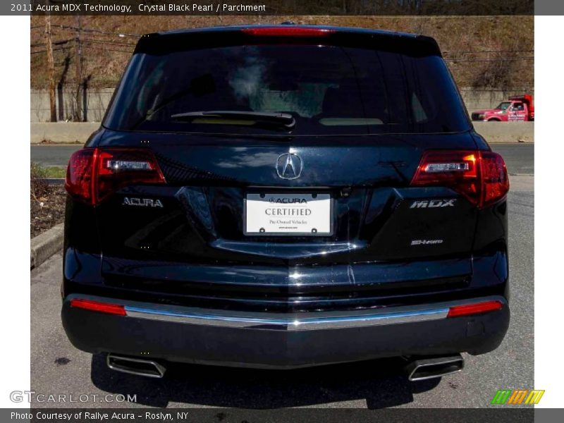 Crystal Black Pearl / Parchment 2011 Acura MDX Technology