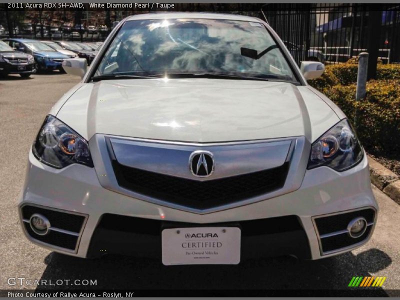 White Diamond Pearl / Taupe 2011 Acura RDX SH-AWD