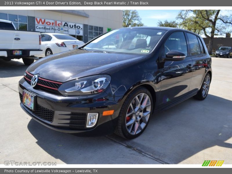Deep Black Pearl Metallic / Titan Black 2013 Volkswagen GTI 4 Door Driver's Edition