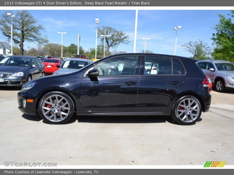 Deep Black Pearl Metallic / Titan Black 2013 Volkswagen GTI 4 Door Driver's Edition