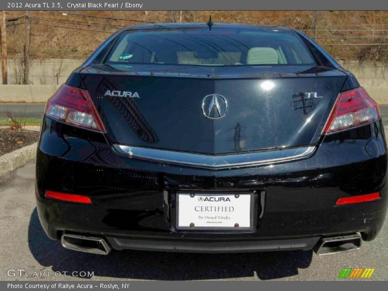 Crystal Black Pearl / Ebony 2012 Acura TL 3.5