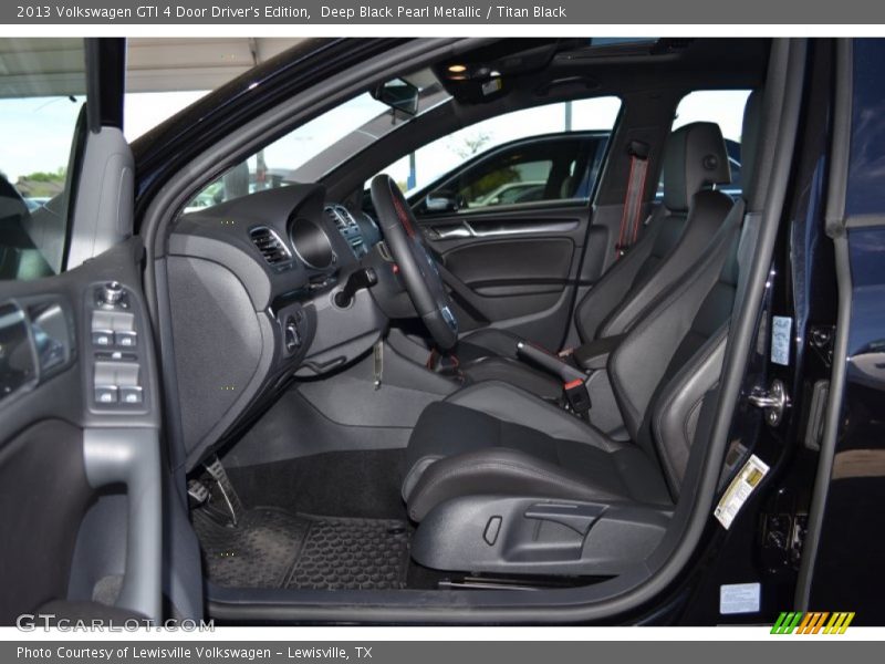 Deep Black Pearl Metallic / Titan Black 2013 Volkswagen GTI 4 Door Driver's Edition