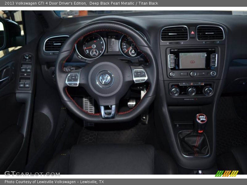 Deep Black Pearl Metallic / Titan Black 2013 Volkswagen GTI 4 Door Driver's Edition