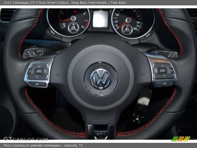 Deep Black Pearl Metallic / Titan Black 2013 Volkswagen GTI 4 Door Driver's Edition