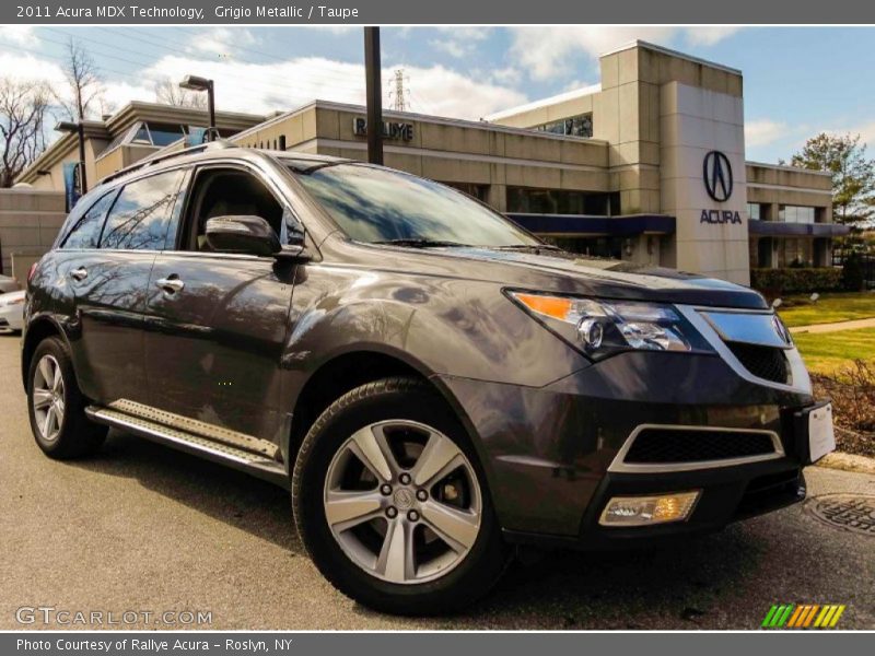 Grigio Metallic / Taupe 2011 Acura MDX Technology