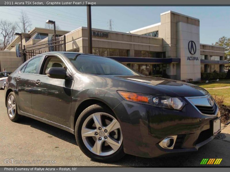 Graphite Luster Pearl / Taupe 2011 Acura TSX Sedan