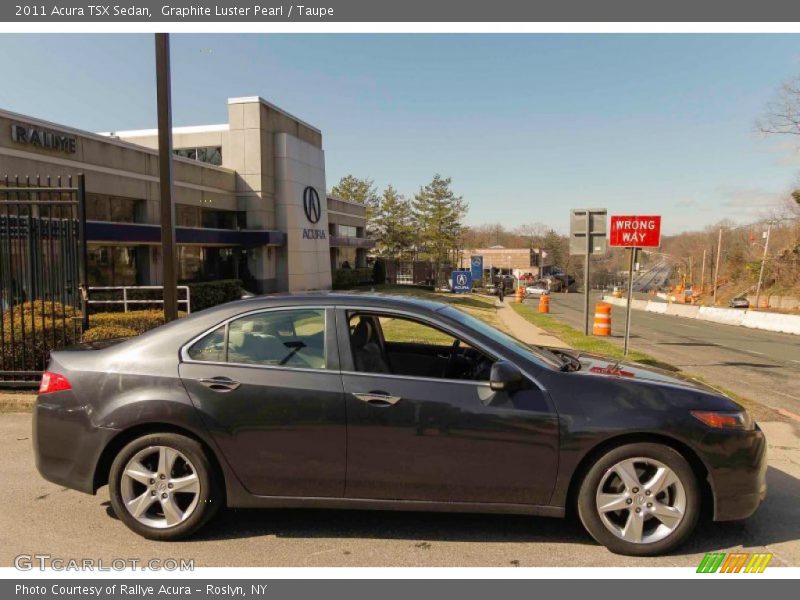 Graphite Luster Pearl / Taupe 2011 Acura TSX Sedan