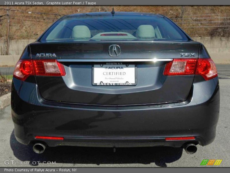 Graphite Luster Pearl / Taupe 2011 Acura TSX Sedan