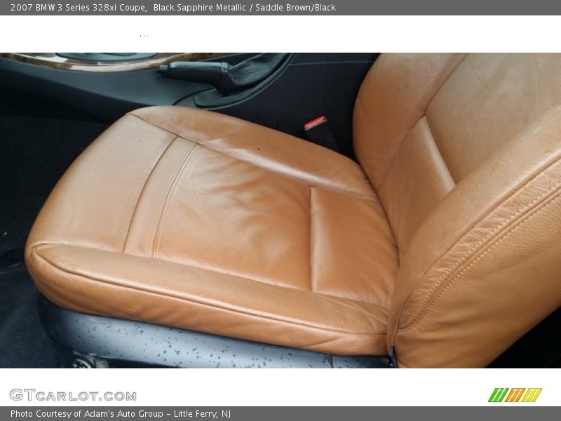 Black Sapphire Metallic / Saddle Brown/Black 2007 BMW 3 Series 328xi Coupe