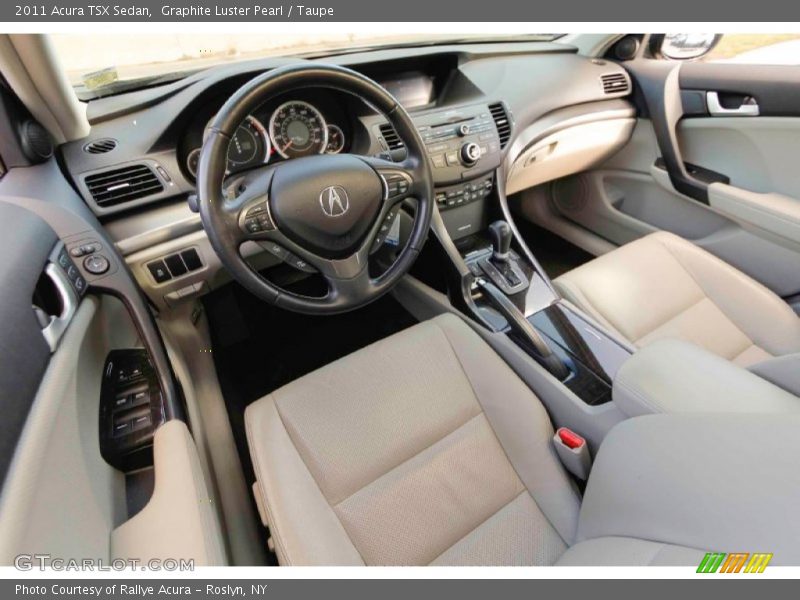 Graphite Luster Pearl / Taupe 2011 Acura TSX Sedan