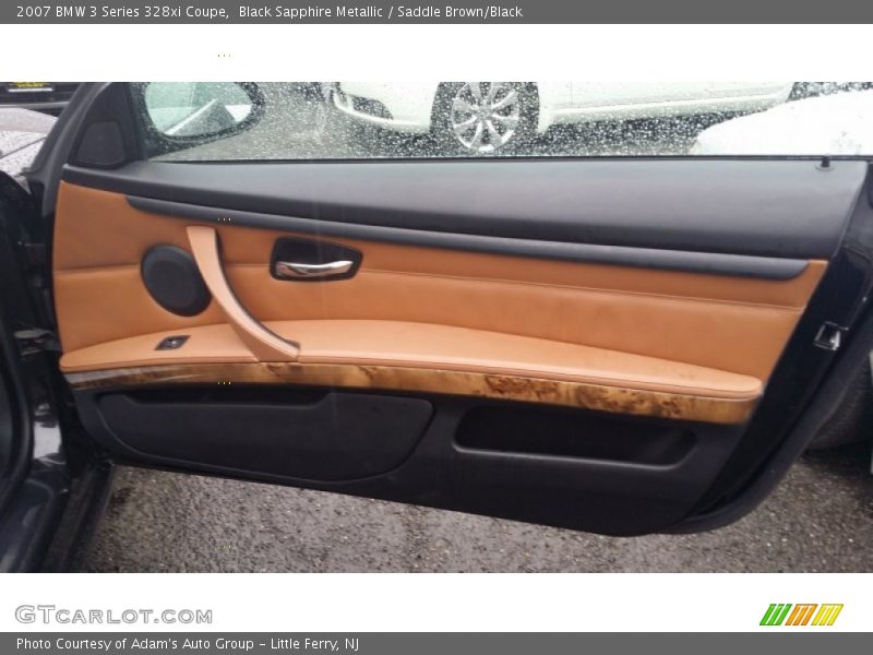 Black Sapphire Metallic / Saddle Brown/Black 2007 BMW 3 Series 328xi Coupe
