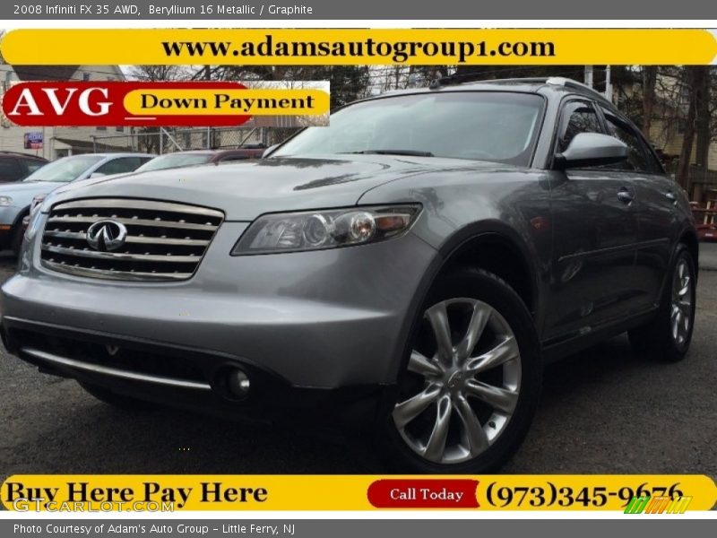 Beryllium 16 Metallic / Graphite 2008 Infiniti FX 35 AWD