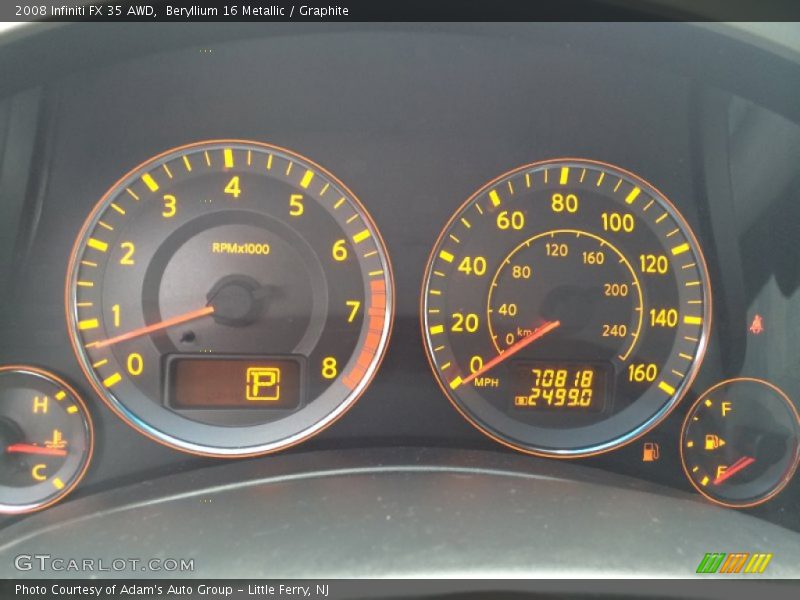 Beryllium 16 Metallic / Graphite 2008 Infiniti FX 35 AWD