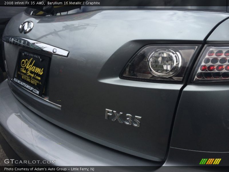 Beryllium 16 Metallic / Graphite 2008 Infiniti FX 35 AWD