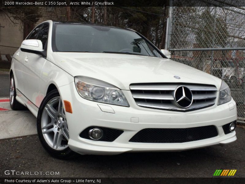 Arctic White / Grey/Black 2008 Mercedes-Benz C 350 Sport