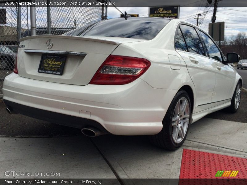 Arctic White / Grey/Black 2008 Mercedes-Benz C 350 Sport
