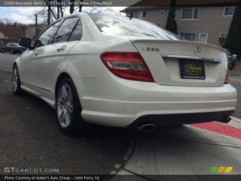 Arctic White / Grey/Black 2008 Mercedes-Benz C 350 Sport