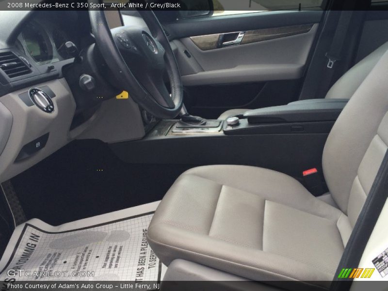 Arctic White / Grey/Black 2008 Mercedes-Benz C 350 Sport