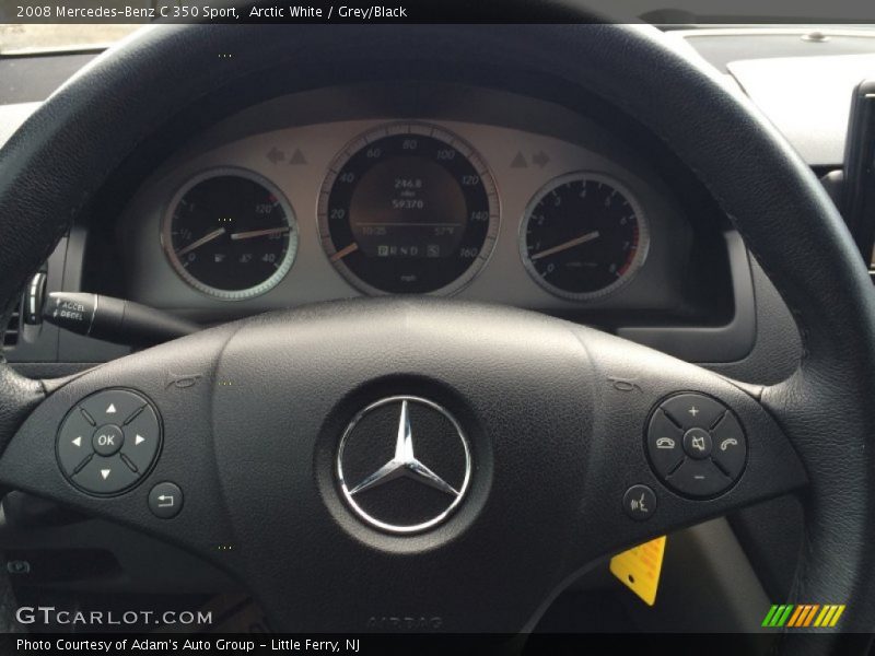 Arctic White / Grey/Black 2008 Mercedes-Benz C 350 Sport
