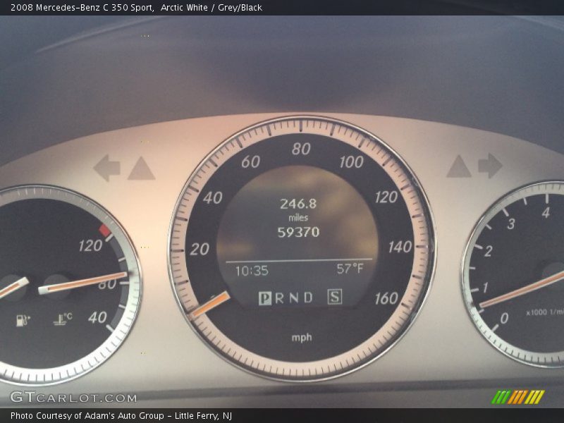 Arctic White / Grey/Black 2008 Mercedes-Benz C 350 Sport