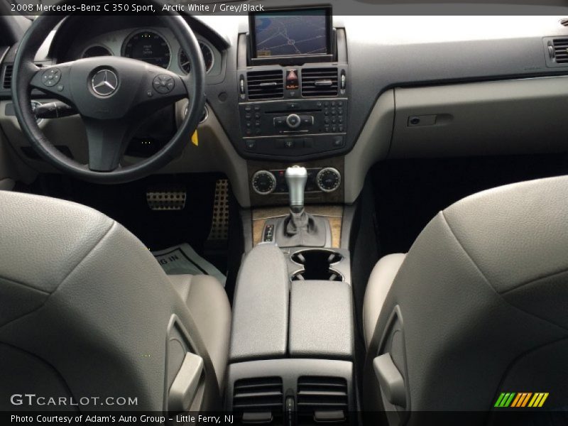 Arctic White / Grey/Black 2008 Mercedes-Benz C 350 Sport