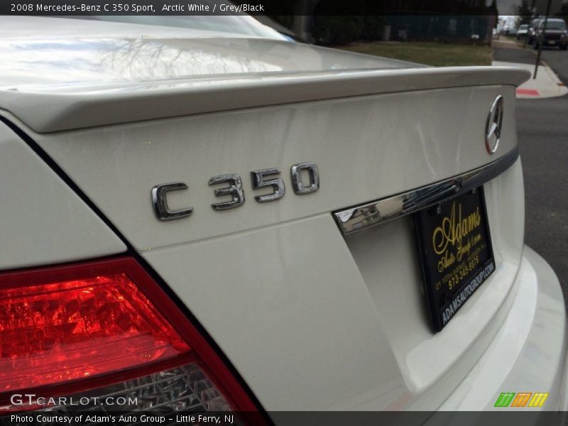 Arctic White / Grey/Black 2008 Mercedes-Benz C 350 Sport