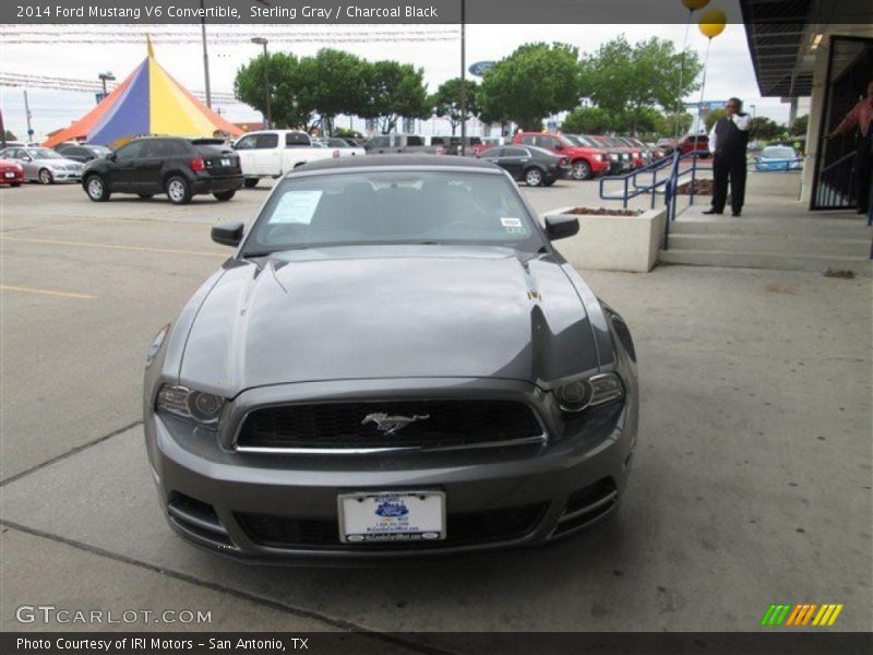Sterling Gray / Charcoal Black 2014 Ford Mustang V6 Convertible