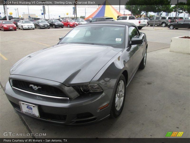 Sterling Gray / Charcoal Black 2014 Ford Mustang V6 Convertible