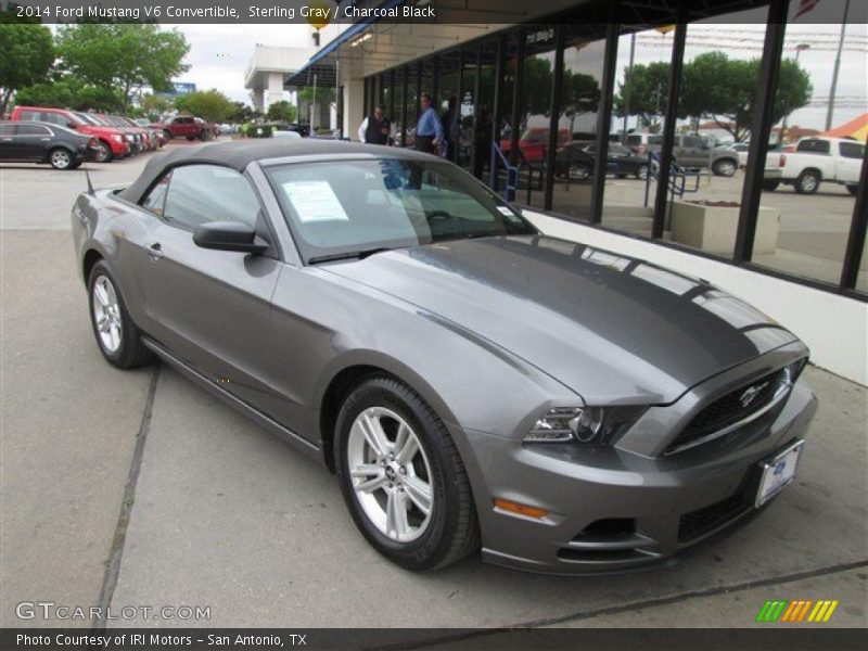 Sterling Gray / Charcoal Black 2014 Ford Mustang V6 Convertible