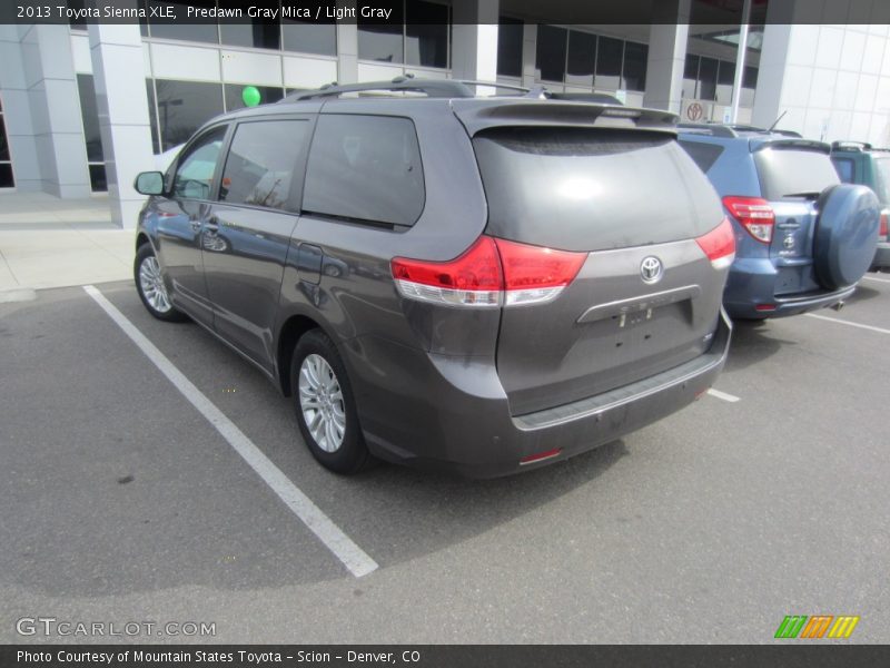 Predawn Gray Mica / Light Gray 2013 Toyota Sienna XLE