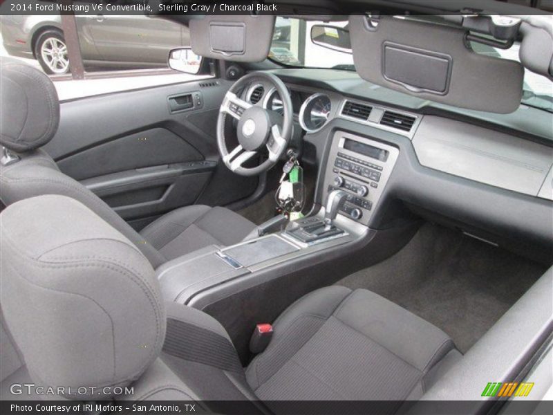 Sterling Gray / Charcoal Black 2014 Ford Mustang V6 Convertible