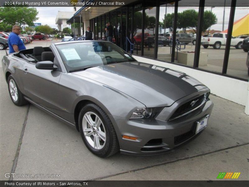 Sterling Gray / Charcoal Black 2014 Ford Mustang V6 Convertible