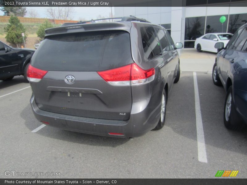 Predawn Gray Mica / Light Gray 2013 Toyota Sienna XLE