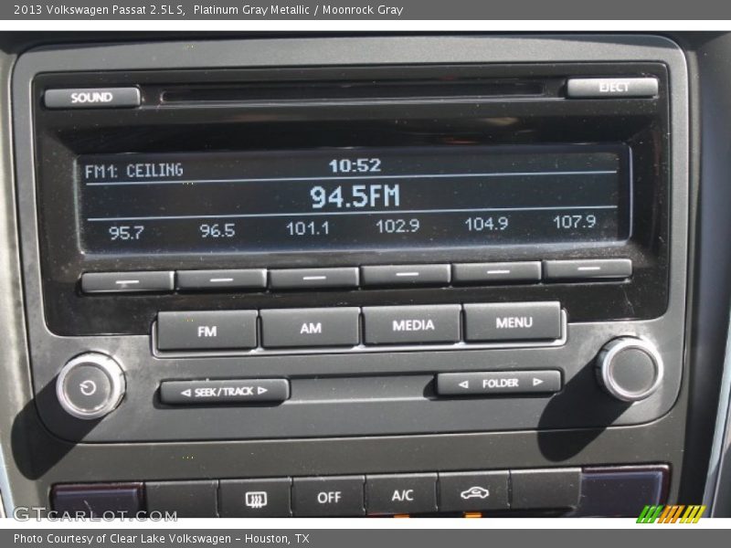 Platinum Gray Metallic / Moonrock Gray 2013 Volkswagen Passat 2.5L S