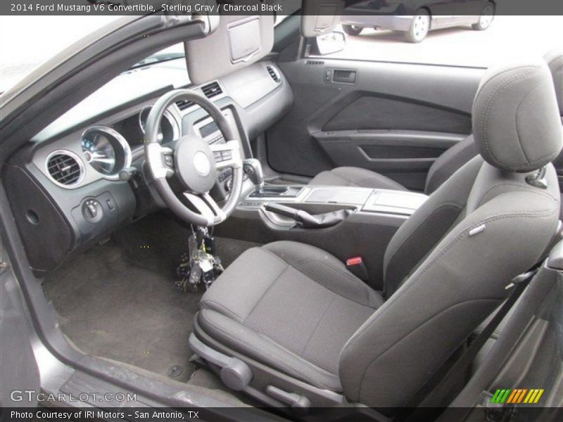 Sterling Gray / Charcoal Black 2014 Ford Mustang V6 Convertible
