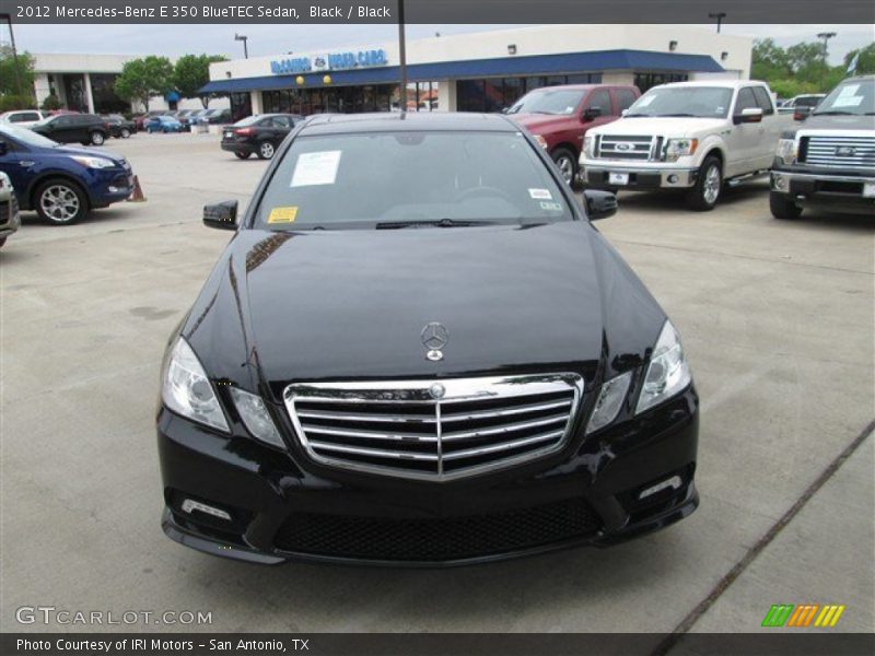 Black / Black 2012 Mercedes-Benz E 350 BlueTEC Sedan