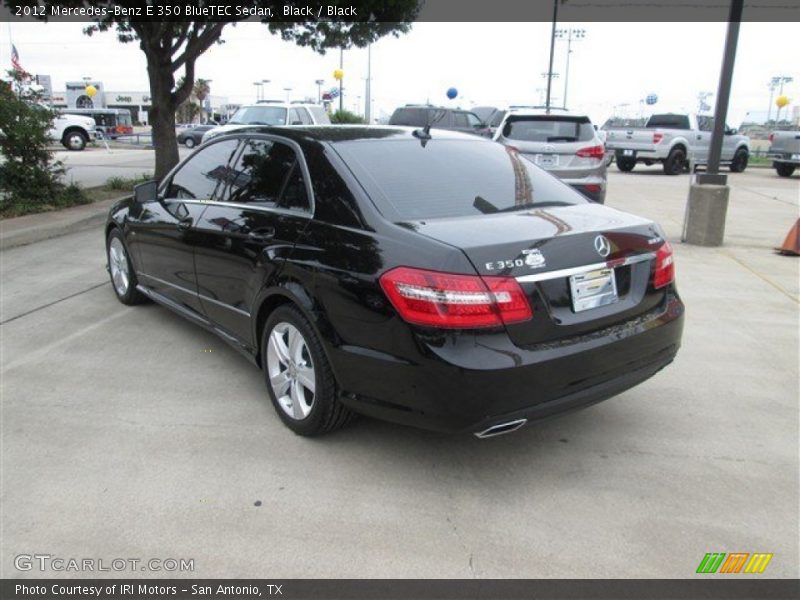 Black / Black 2012 Mercedes-Benz E 350 BlueTEC Sedan