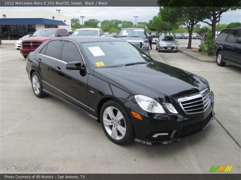 Black / Black 2012 Mercedes-Benz E 350 BlueTEC Sedan