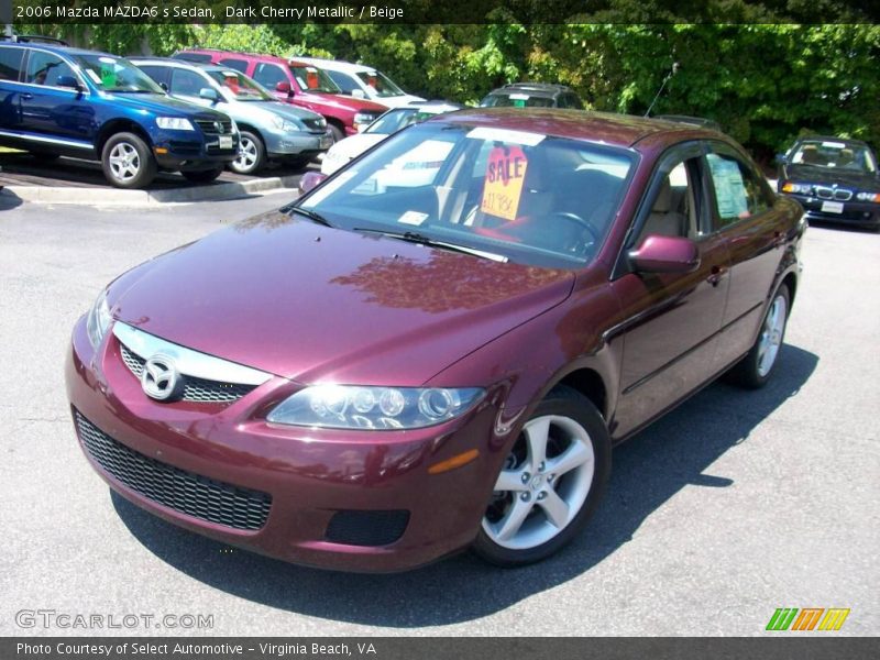 Dark Cherry Metallic / Beige 2006 Mazda MAZDA6 s Sedan