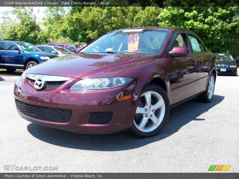 Dark Cherry Metallic / Beige 2006 Mazda MAZDA6 s Sedan