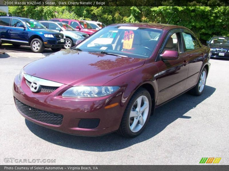 Dark Cherry Metallic / Beige 2006 Mazda MAZDA6 s Sedan