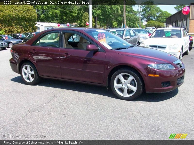Dark Cherry Metallic / Beige 2006 Mazda MAZDA6 s Sedan