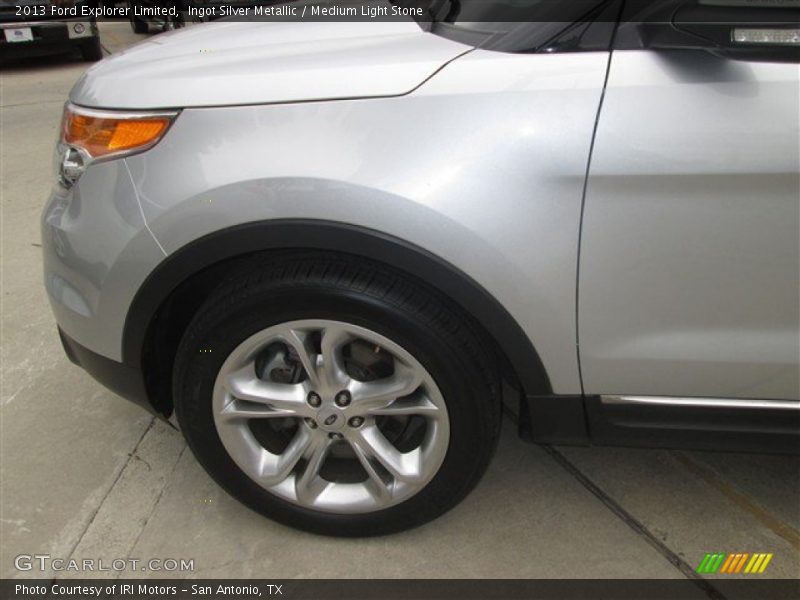 Ingot Silver Metallic / Medium Light Stone 2013 Ford Explorer Limited