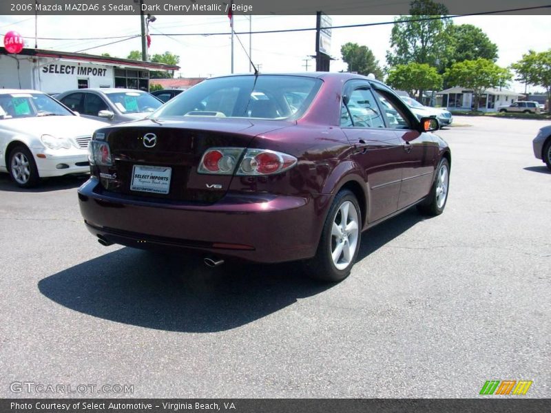 Dark Cherry Metallic / Beige 2006 Mazda MAZDA6 s Sedan