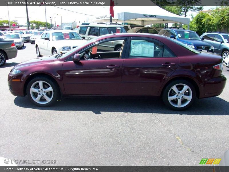 Dark Cherry Metallic / Beige 2006 Mazda MAZDA6 s Sedan