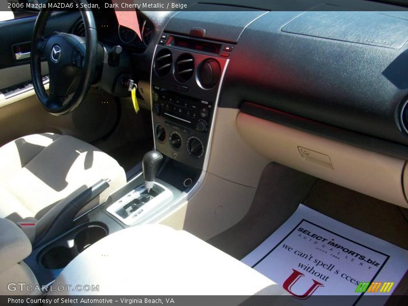 Dark Cherry Metallic / Beige 2006 Mazda MAZDA6 s Sedan
