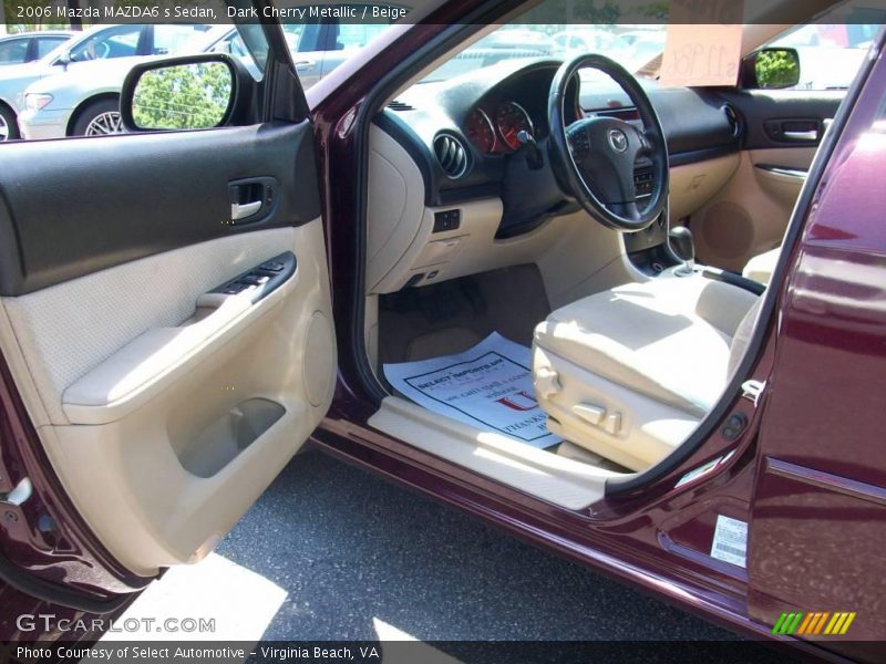 Dark Cherry Metallic / Beige 2006 Mazda MAZDA6 s Sedan