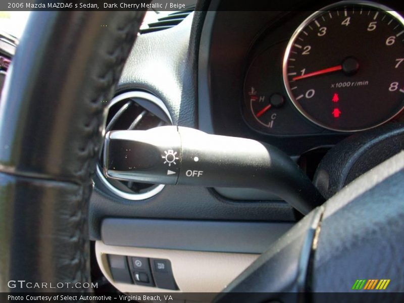 Dark Cherry Metallic / Beige 2006 Mazda MAZDA6 s Sedan