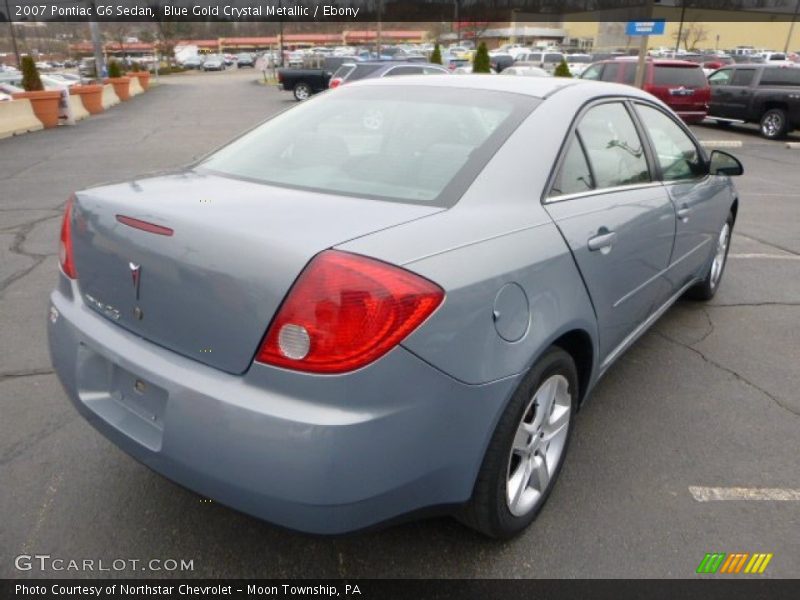 Blue Gold Crystal Metallic / Ebony 2007 Pontiac G6 Sedan