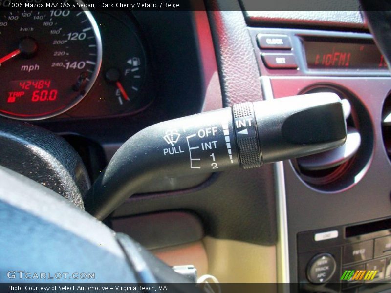 Dark Cherry Metallic / Beige 2006 Mazda MAZDA6 s Sedan